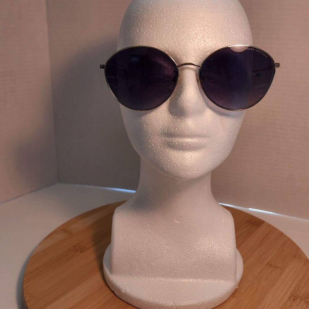 THE Marc Jacobs Womens Sunglasses Aviator 566/F/S RHL Gold Black 60/16/145 - Picture 5 of 10